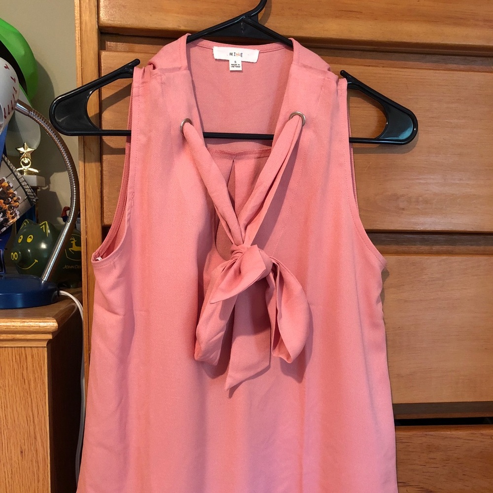 Pink flowy tank